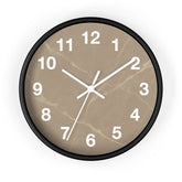 Taupe Marble Wall Clock Printify